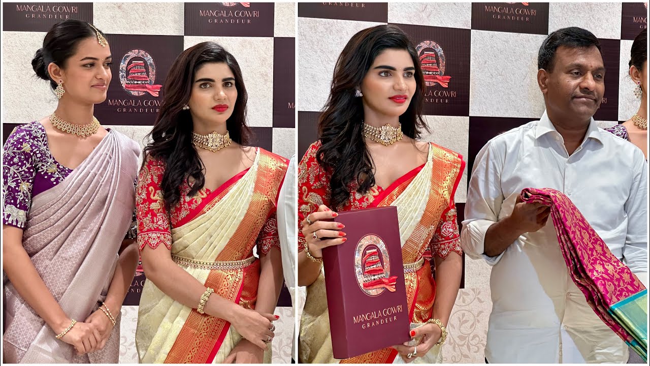 Actress Varsha & Praganya Ayyagari At Mangala Gowri Grandeur Presents Akshaya Tritiya Offers