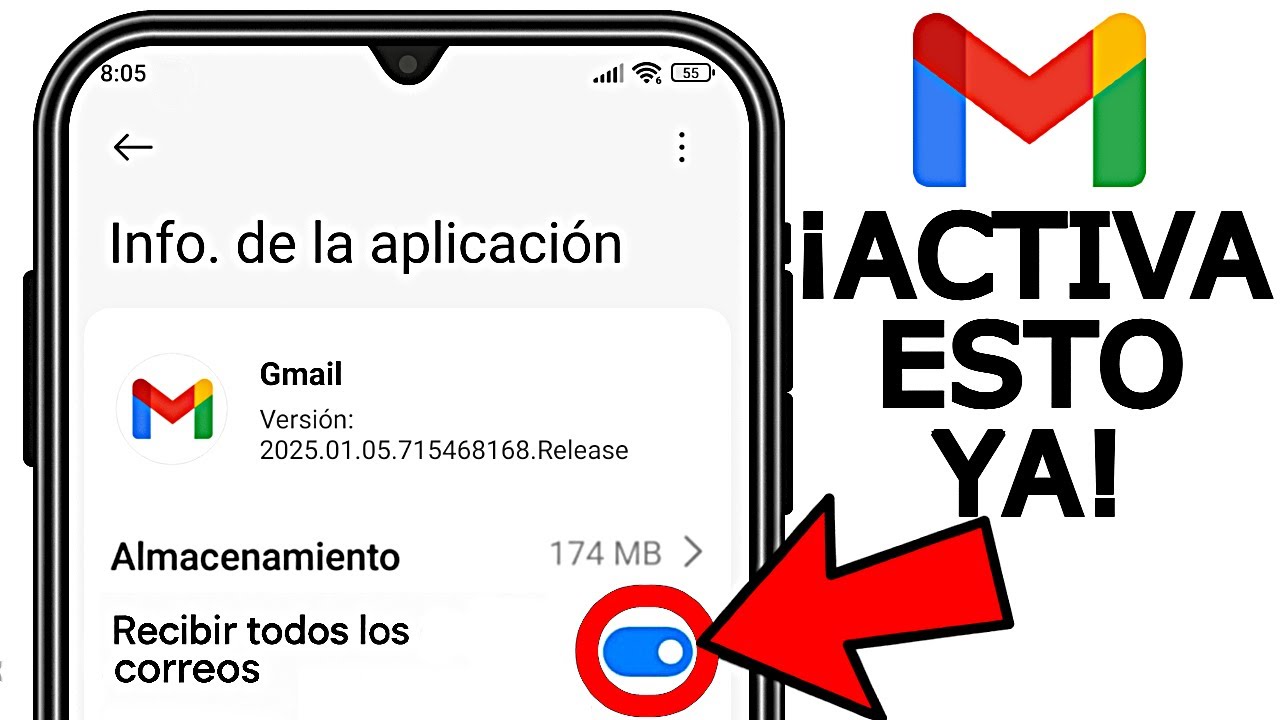 ¿NO te LLEGAN los CORREOS de GMAIL? ASÍ LO SOLUCIONAS | Activar NOTIFICACIONES de GMAIL en Celular