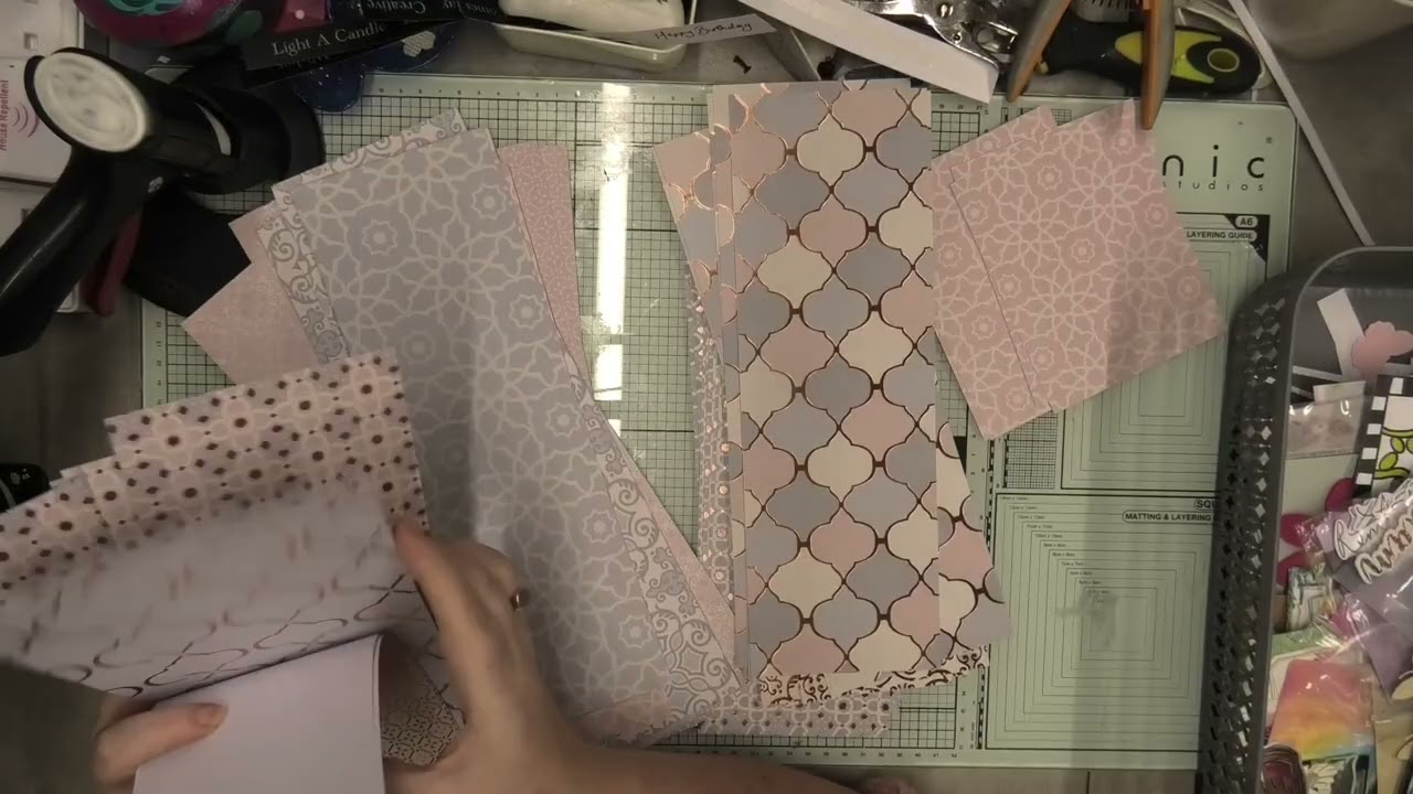 How Many Cards Can We Create Using A 12x12 Paper Pad Video 34