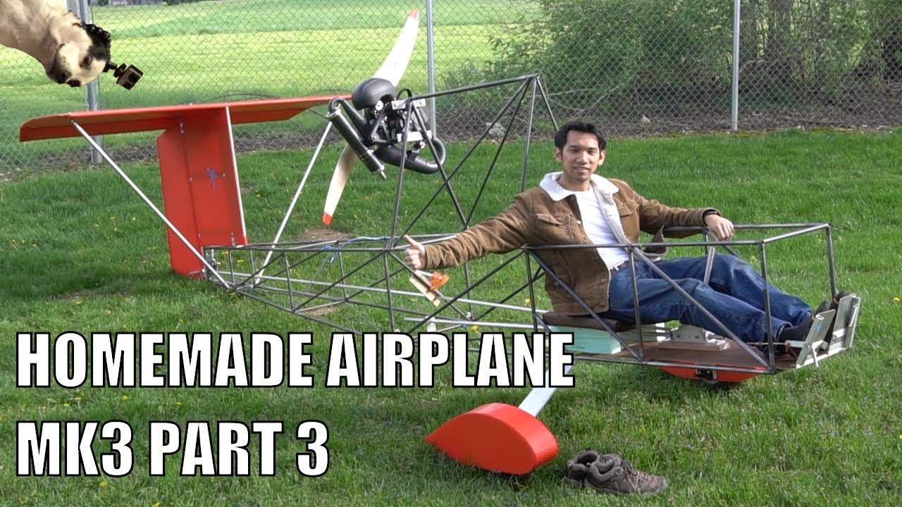 HOMEMADE ultralight airplane mk3 part 3