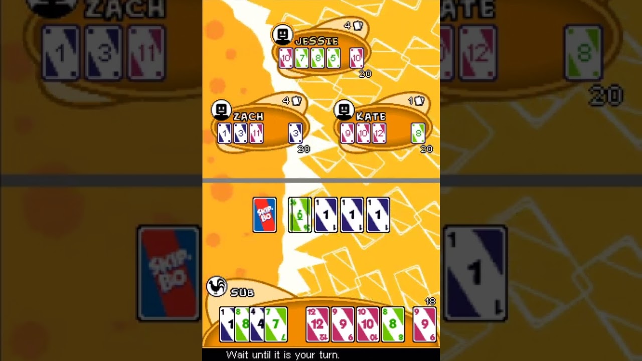 Skip-Bo - DS playthrough - Part 1 (No Commentary)
