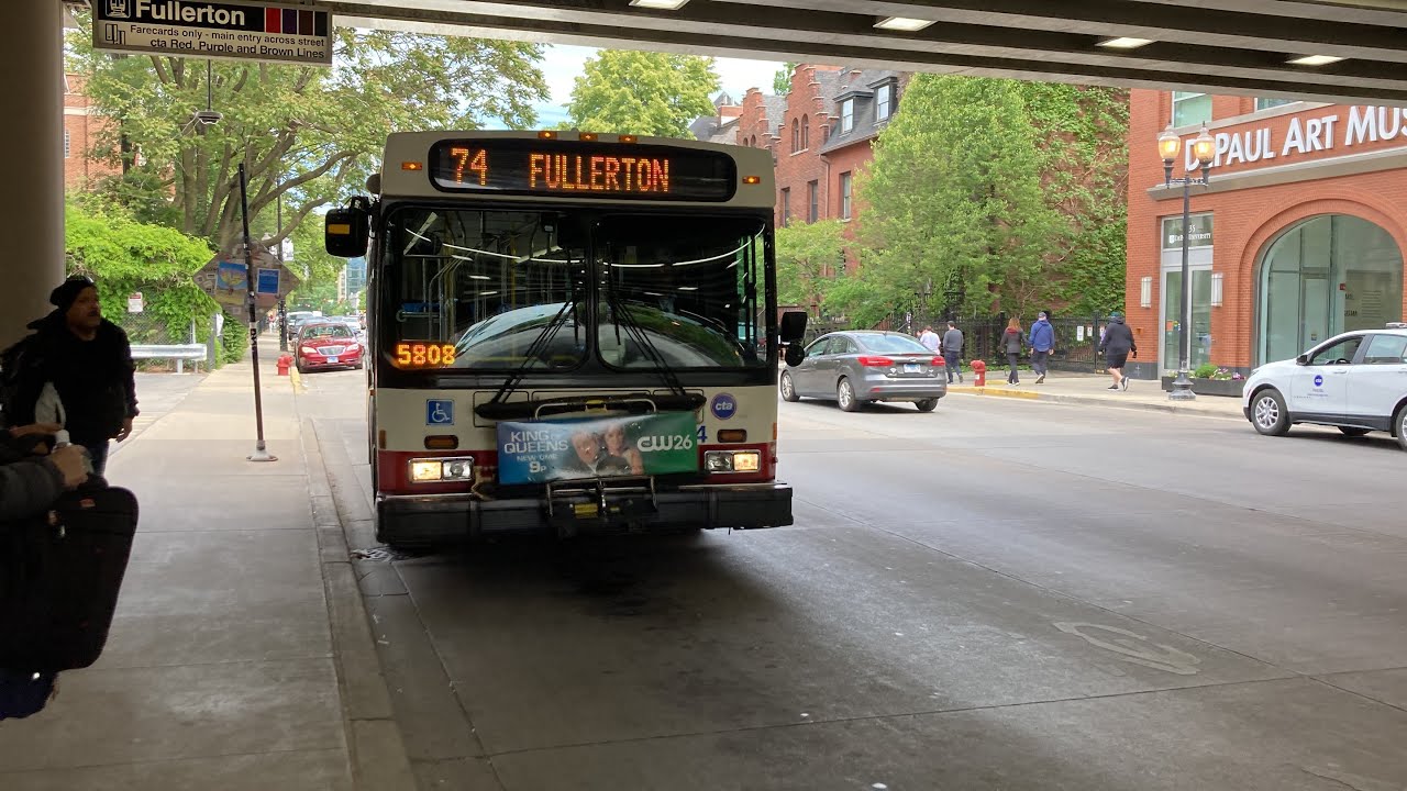 CTA Bus Ride 74 Fullerton From Fullerton/Red/Line To Fullerton/Austin New Flyer D40LF #2008 #2024