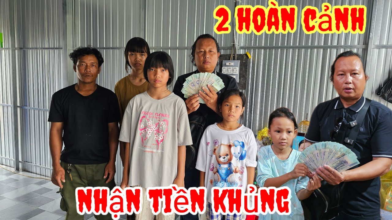 Quá Mừng Cả 2 hoàng Cảnh Mồ côi Mẹ nhận được số tiền lớn 