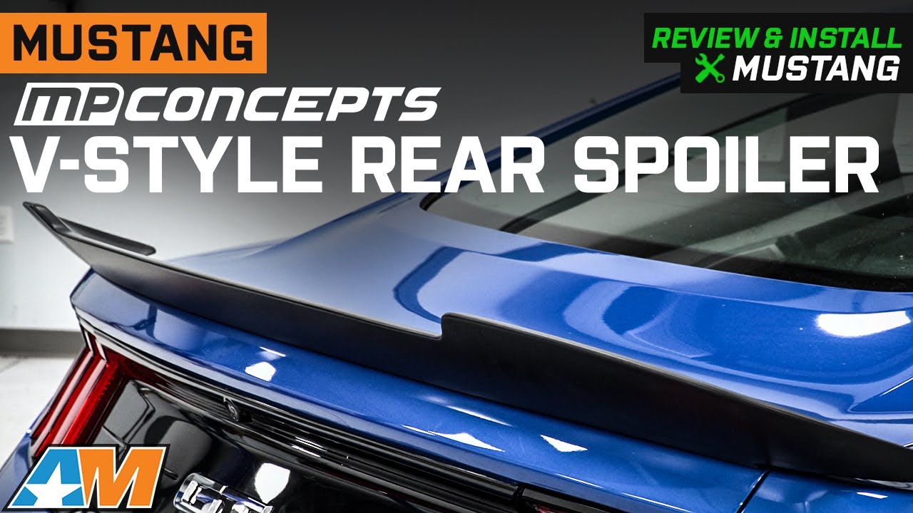 2015-2023 Mustang MP Concepts V-Style Rear Spoiler; Matte Black Review & Install