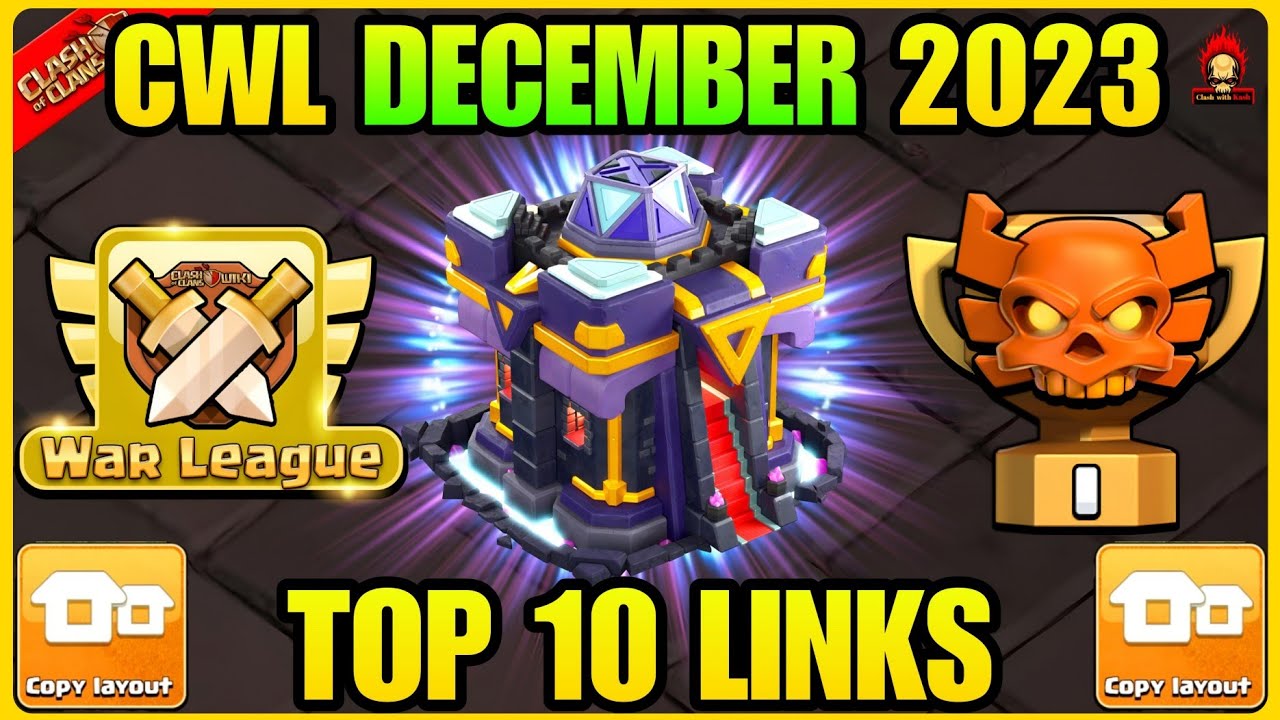TOP 10 TH15 CWL BASE LINK | TH15 WAR BASE WITH LINK | TH15 LEGEND BASE LINK