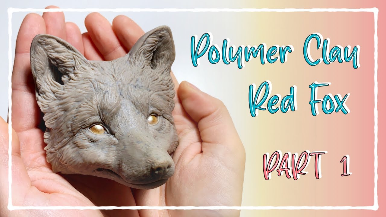 Making a polymer clay red fox 🦊 (PART 1)