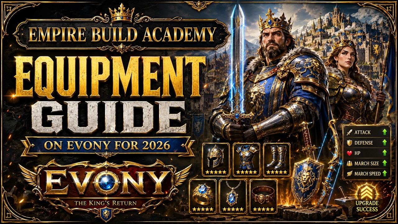 Evony: A Complete Guide to Equipment | Best Gear, Crafting & Refining Tips 2025