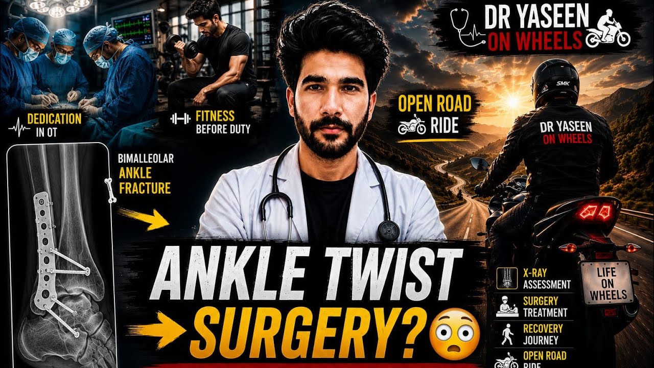 Ankle Twist Turned Into Surgery? 😳 | Bimalleolar Ankle Fracture | Dr Yaseen On Wheels