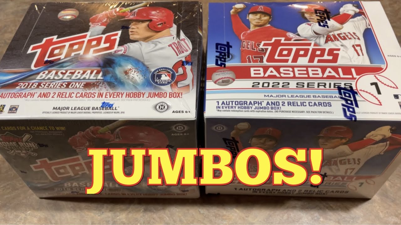 JUMBOS FACE OFF!  2018 TOPPS vs 2022 TOPPS SERIES 1!