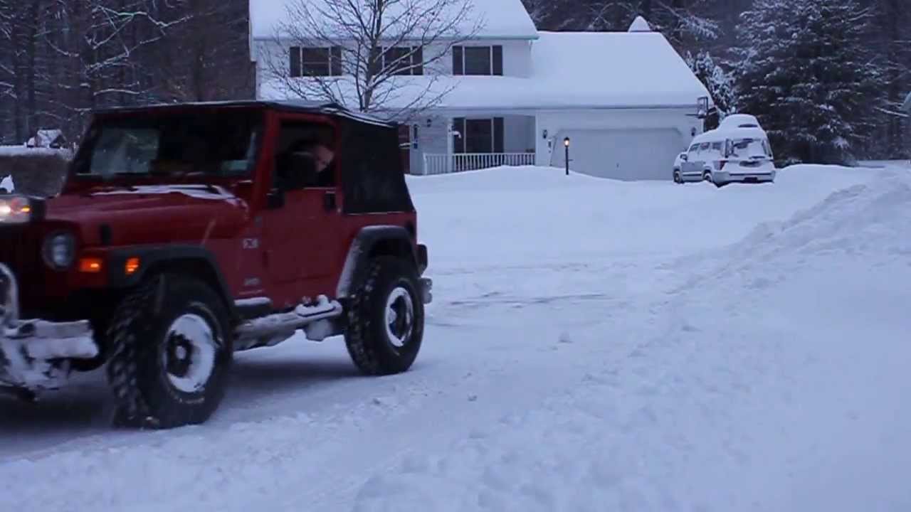 Jeep TJ Plowing 10in 2.14.14
