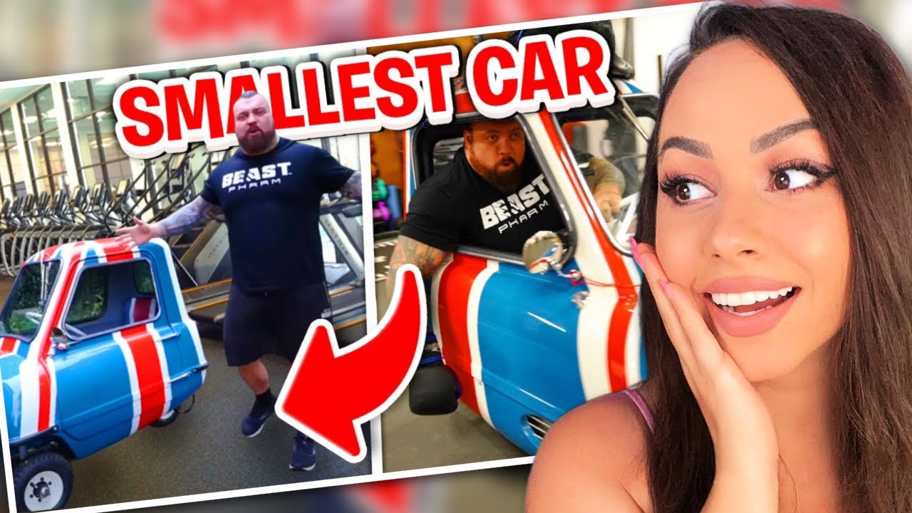 Driving INSIDE The GYM (World's Smallest Car) - Eddie Hall | Bunnymon REACTS