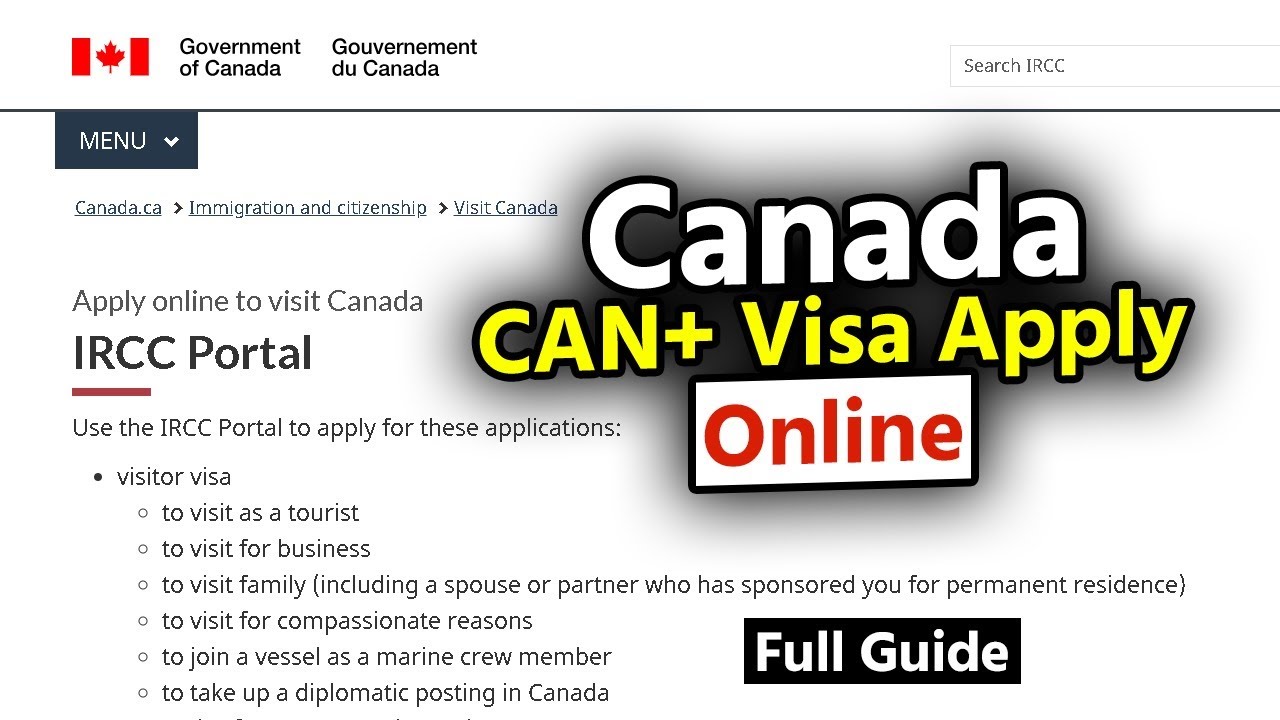 How to apply for Canada CAN+ visa online by IRCC portal account (Step-by-Step) | Fast Approval IRCC