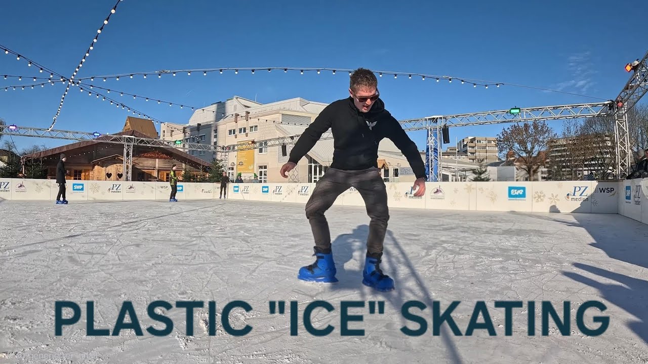 Freestyle Ice Skating on Plastic