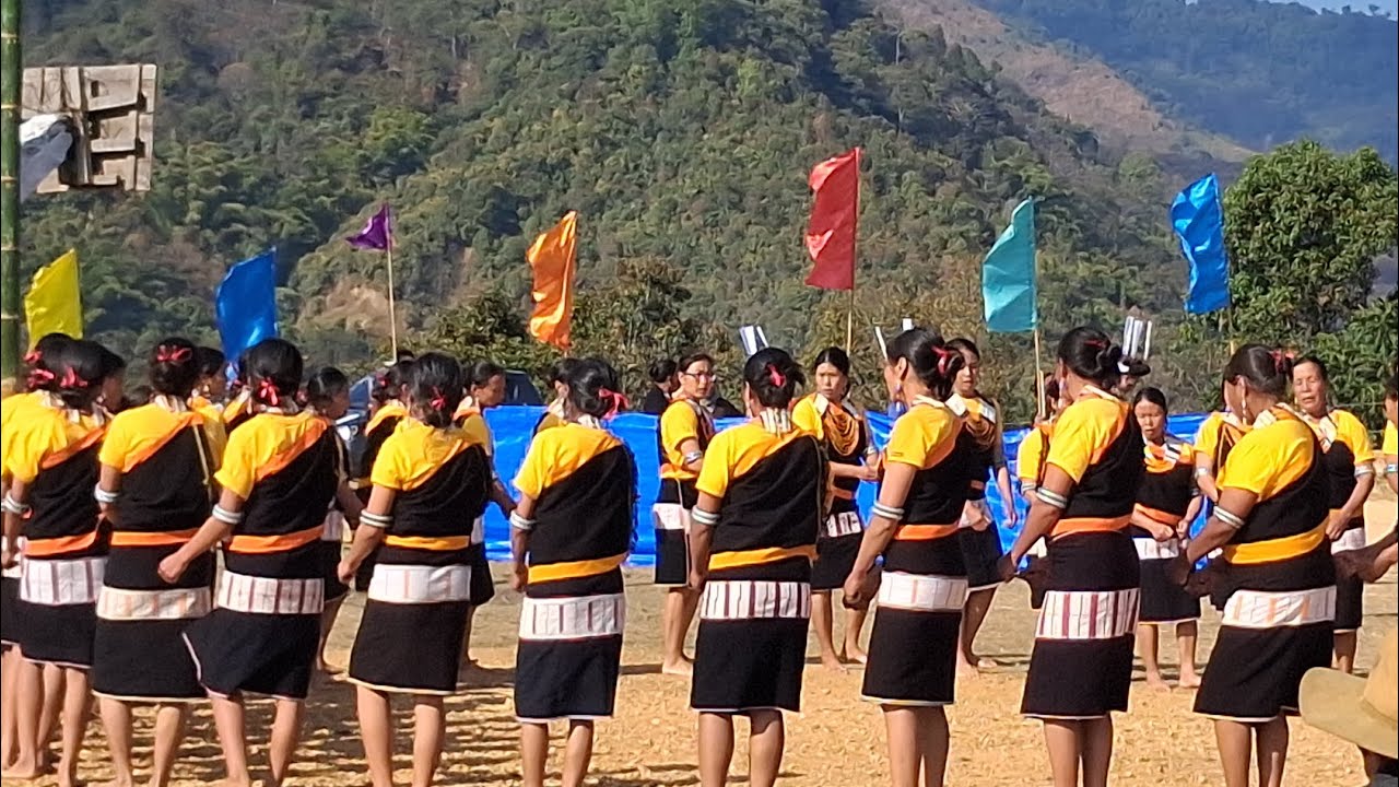 Phuhgimi Students present traditional folk song. Phek District Nagaland 