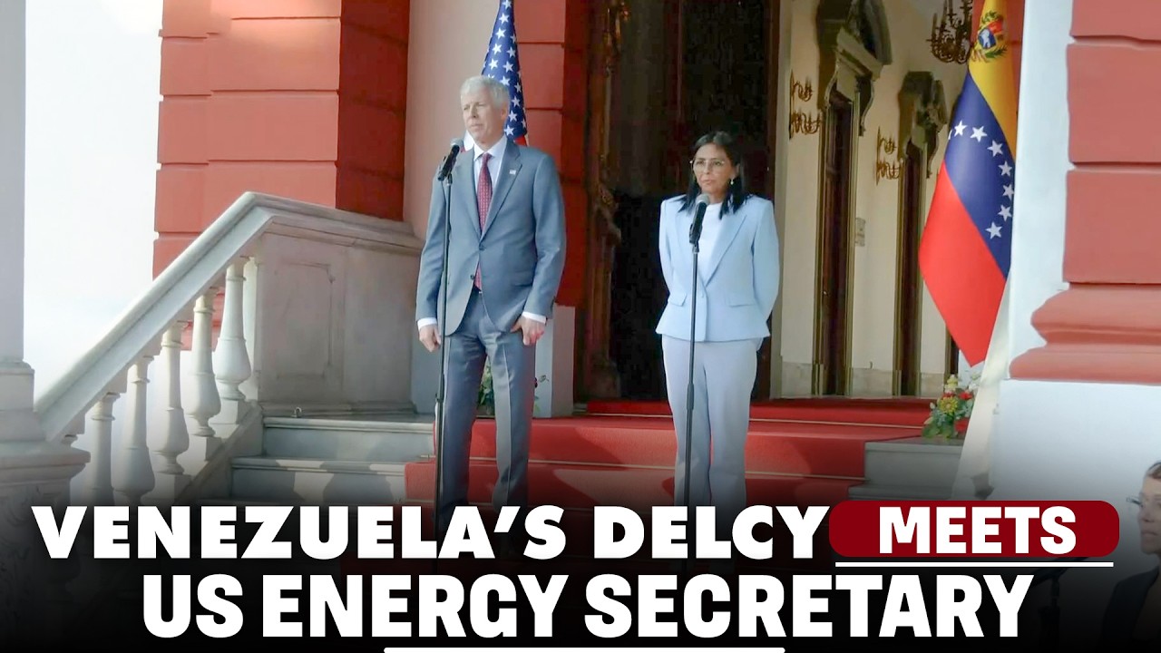 WATCH LIVE: Venezuela Interim President Delcy Rodriguez meets US Secretary of energy