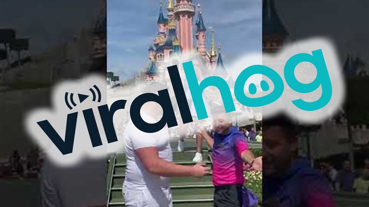 Disneyland Employee Interrupts Proposal After Man Got Permission || ViralHog