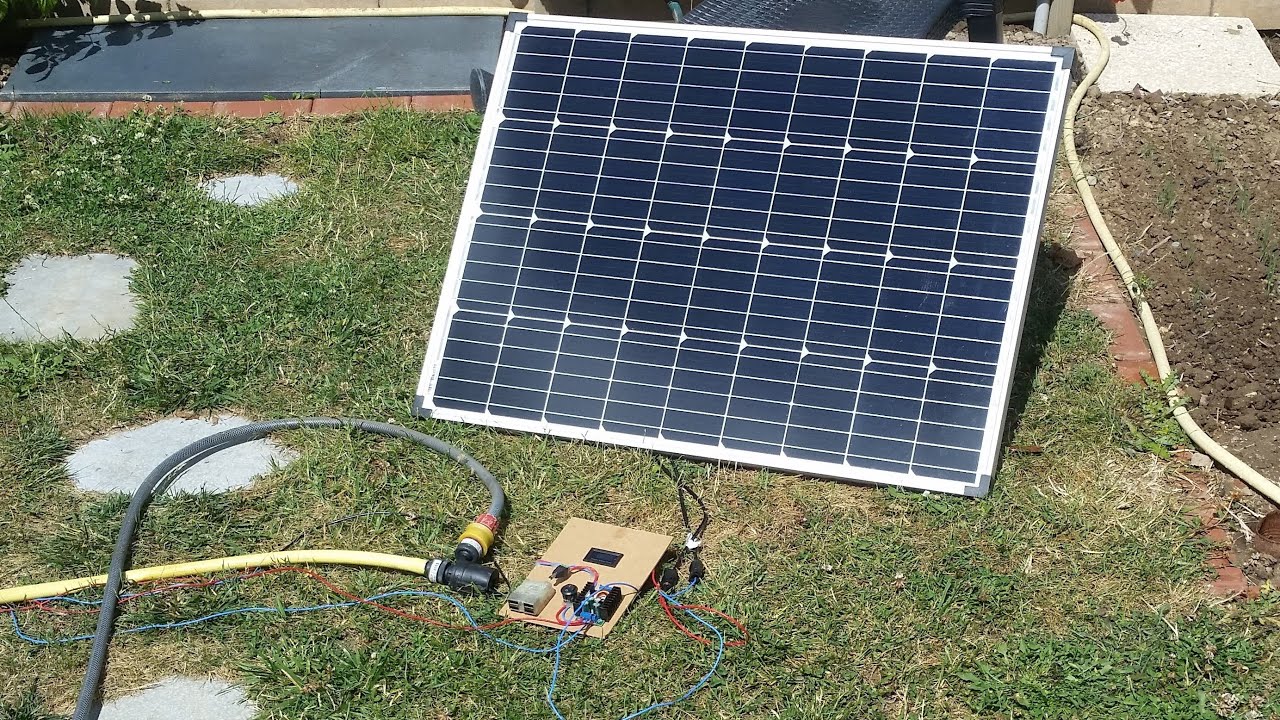 Bricolage: arroser son jardin/potager avec un panneau solaire