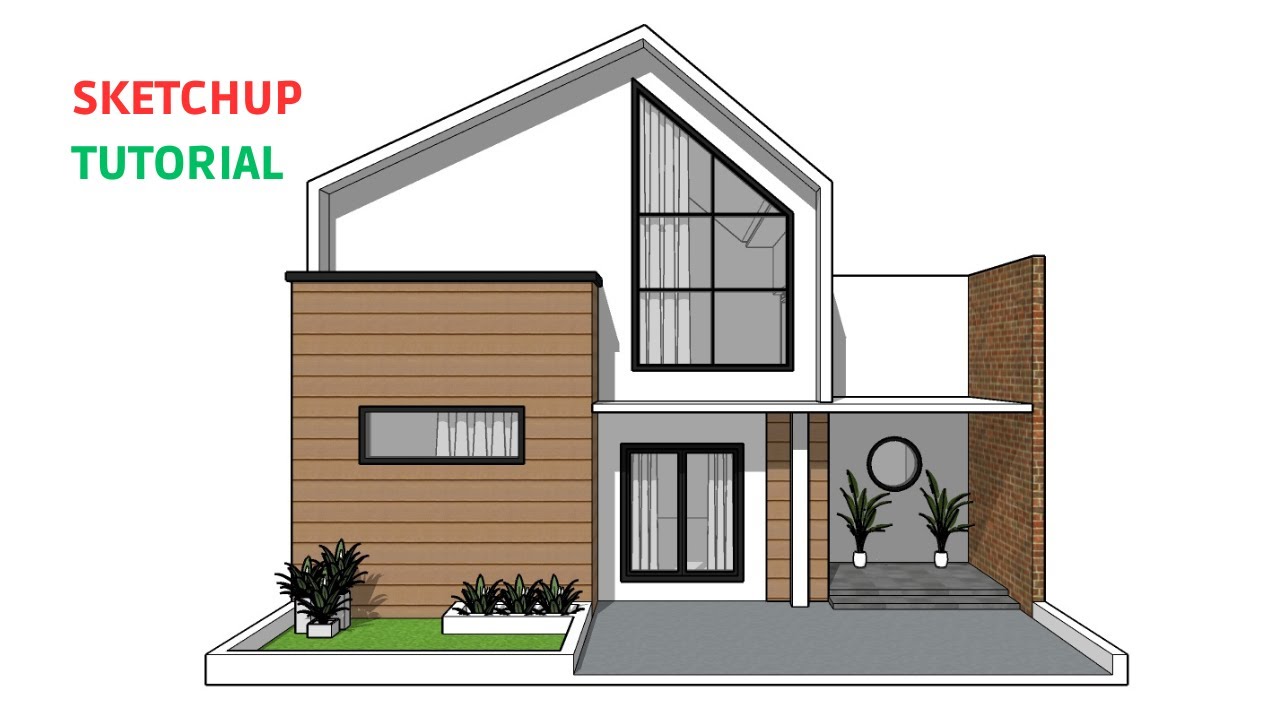 Tutorial membuat rumah 2 lantai dengan sketchup