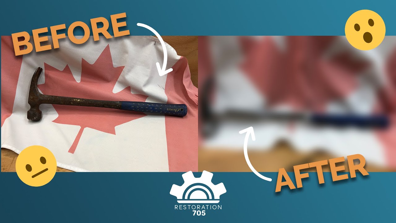 WE TURNED IT BACK TO NEW!... RESTORING A ESTWING HAMMER!
