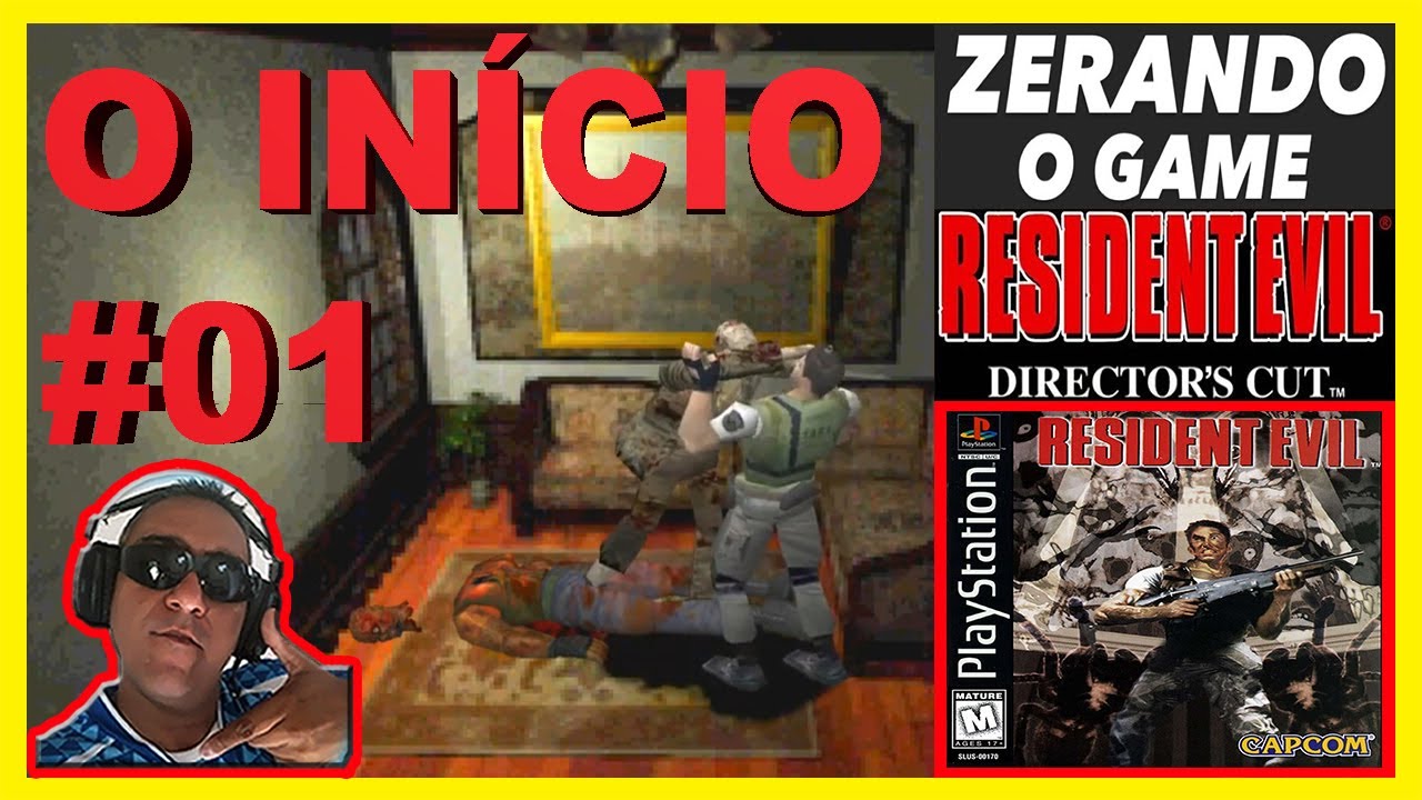 O INÍCIO - RESIDENT EVIL 1 (1996) - PARTE #01 - Playstation 1 / “Série de GamePlay–ZERANDO”