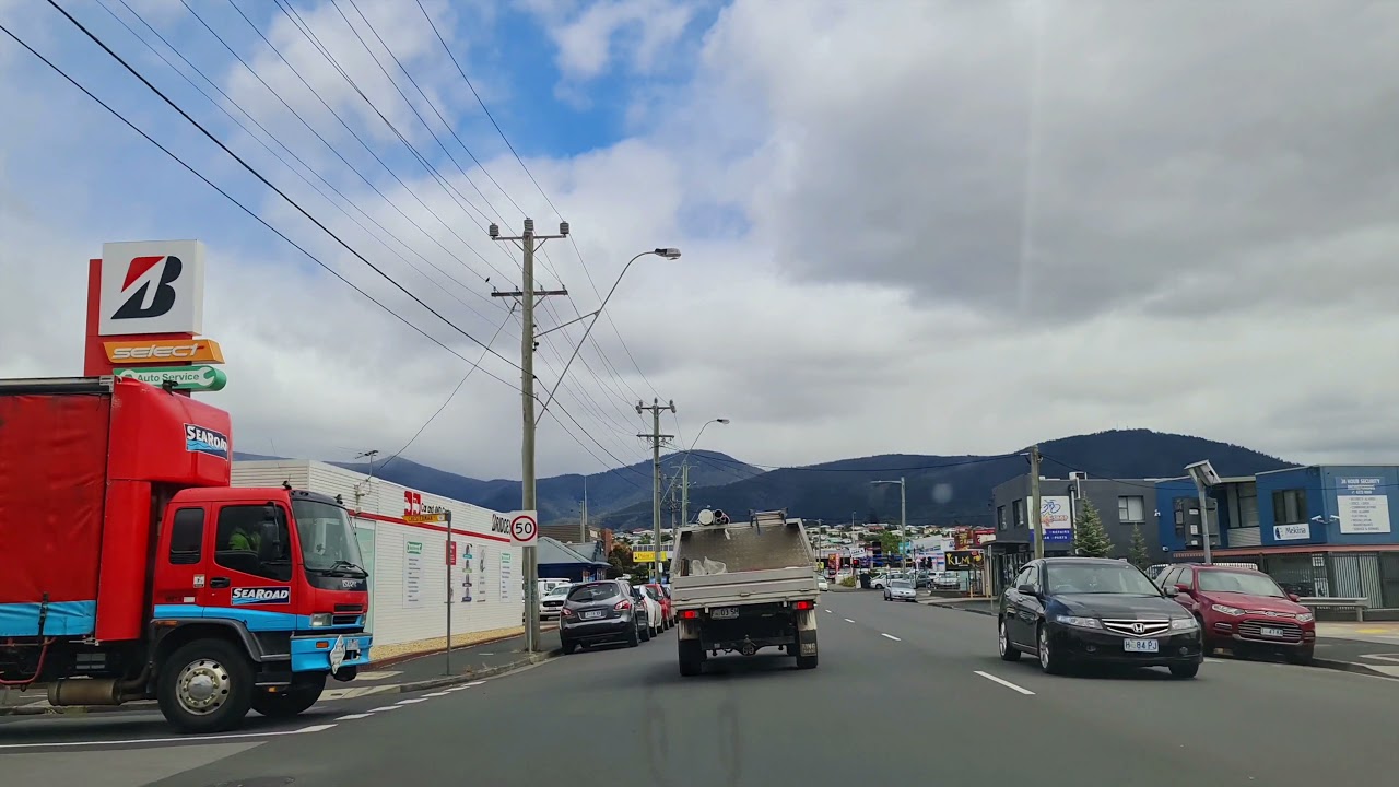 Tasmania, Australia, Hobart Travelodge airport Driving to Glenorchy