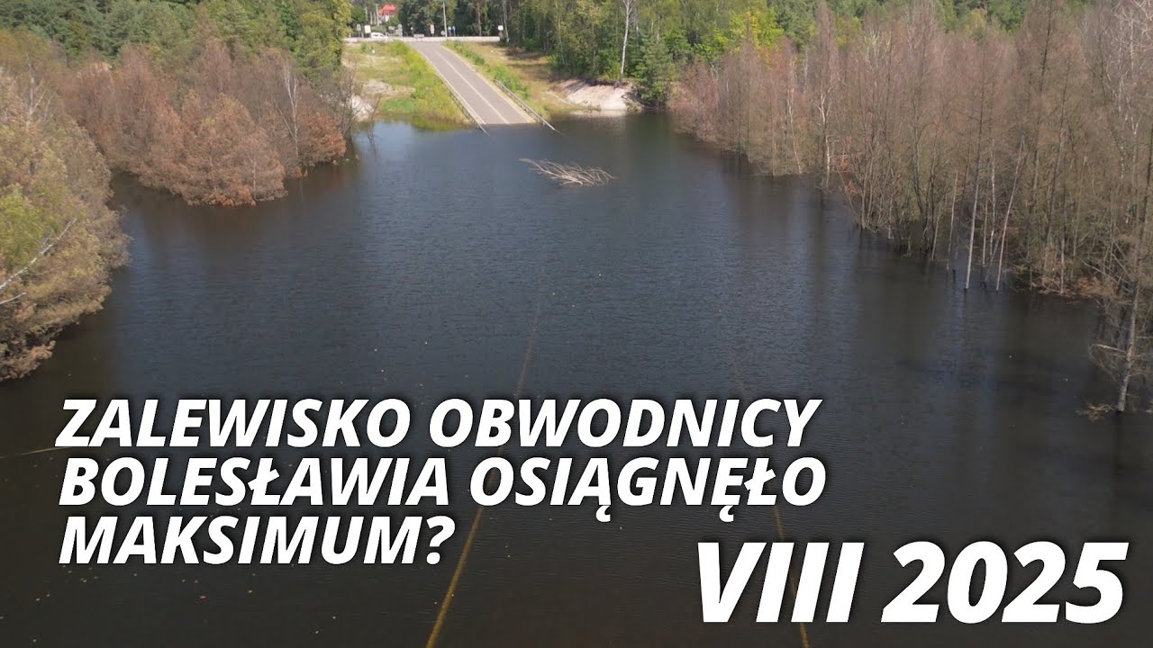 Zalewisko na obwodnicy Bolesławia osiągnęło planowany poziom