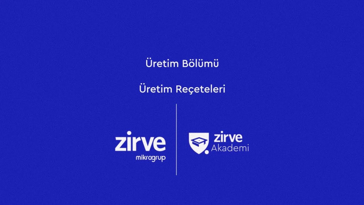 Üretim Reçeteleri