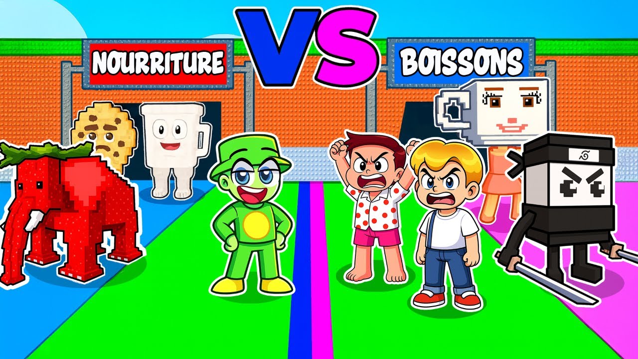 NOURRITURE VS BOISSON dans Steal A Brainrot