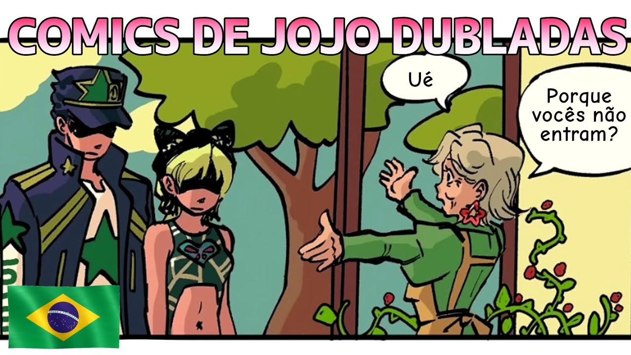 Jotaro e Jolyne não podem entrar em casa - Comics de Jojo dubladas 🇧🇷