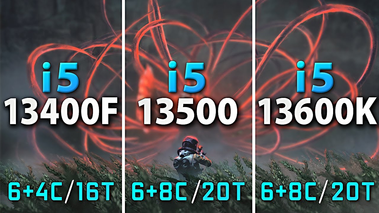 Intel i5-13400F vs i5-13500 vs i5-13600K // Test in 10 Games