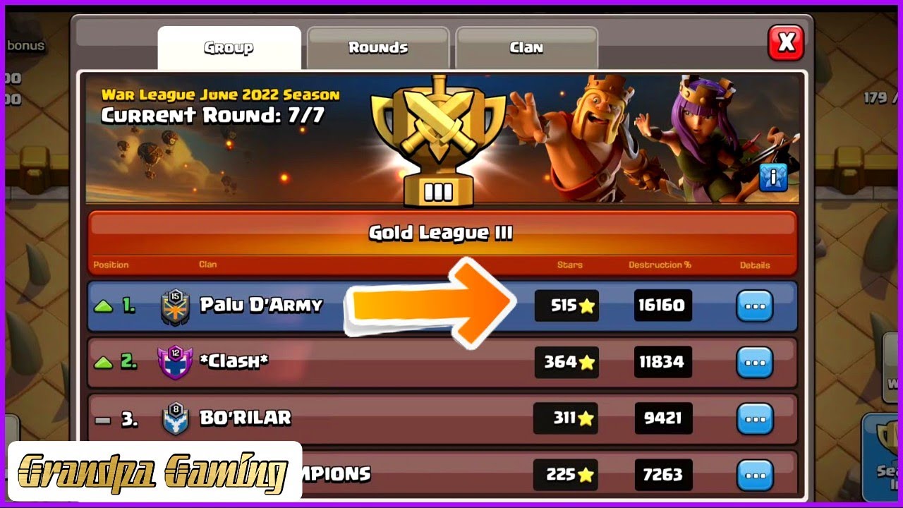 Hadiah Juara 1 Clan Wars League Clash Of Clans