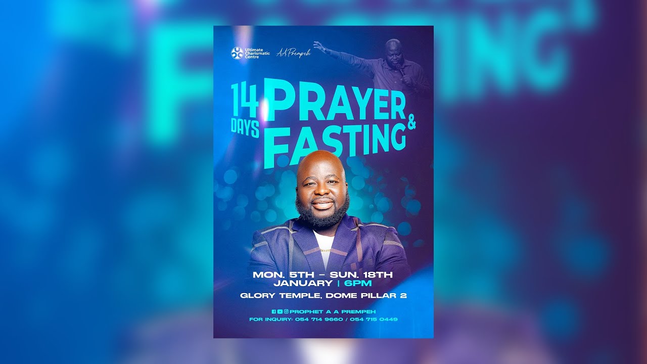 14 Days Prayer & Fasting Day  12... Venue: Glory Temple, Dome Pillar II 16.01.2026