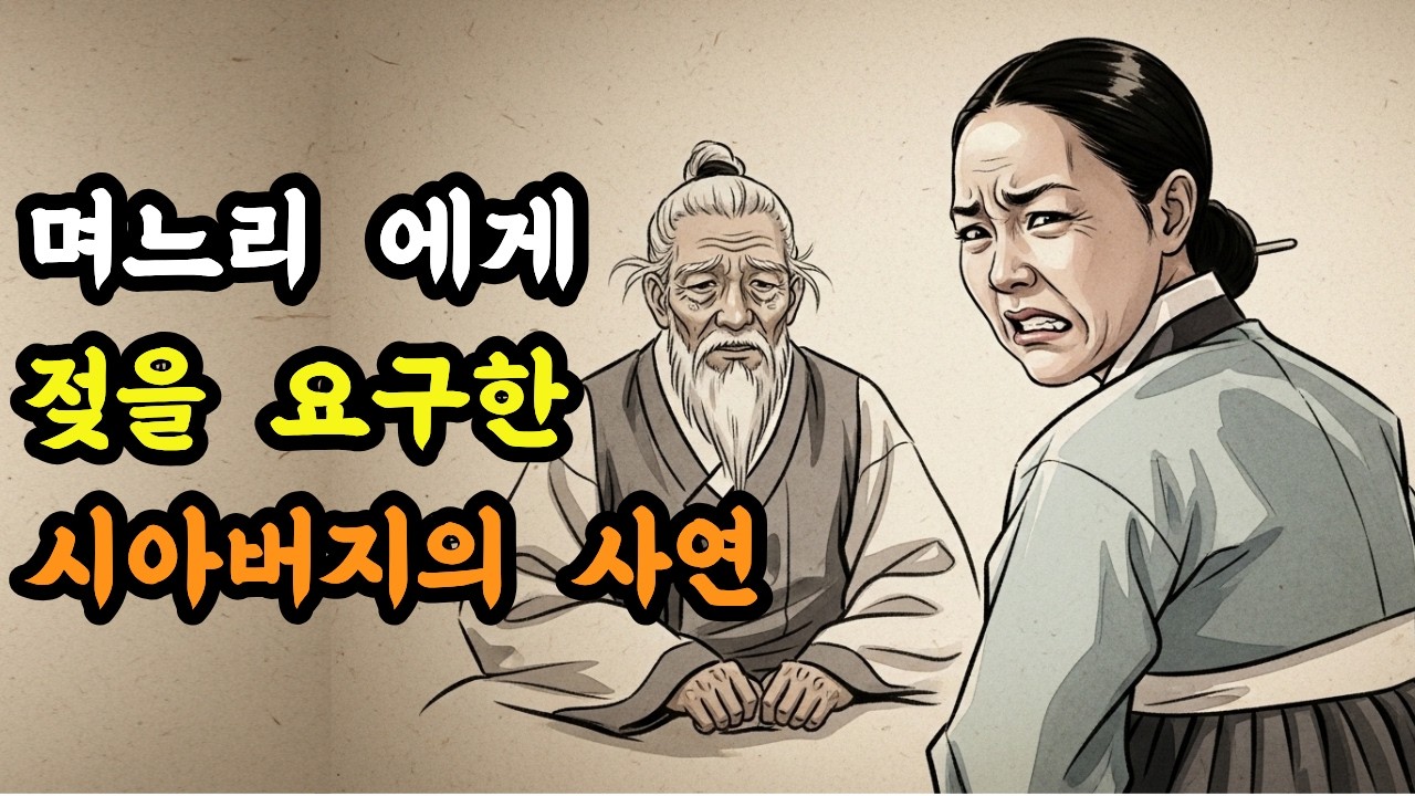 며느리에게 무리한 요구를 하게 된 시아버지의 사연 | 야담 민담 전설 설화 옛날이야기 오디오북 수면동화 사연
