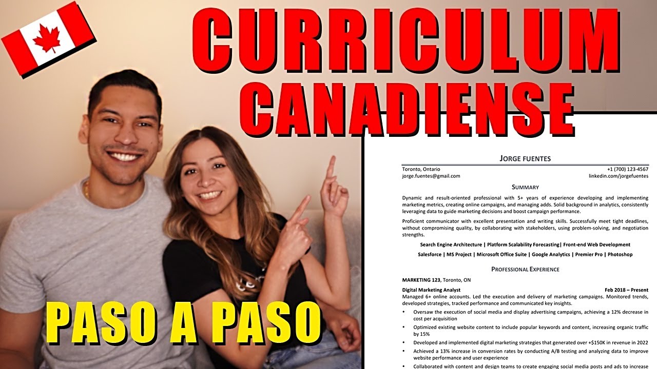 CURRICULUM Canadiense 🇨🇦 | Clave para conseguir trabajo en CANADA