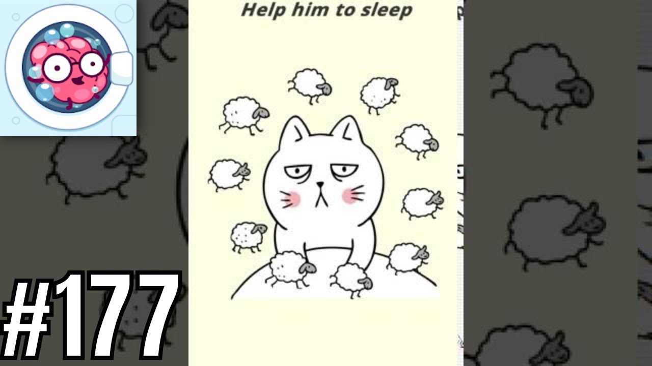 Brain Wash Level 177 Help Him to sleep - Solution Walkthrough