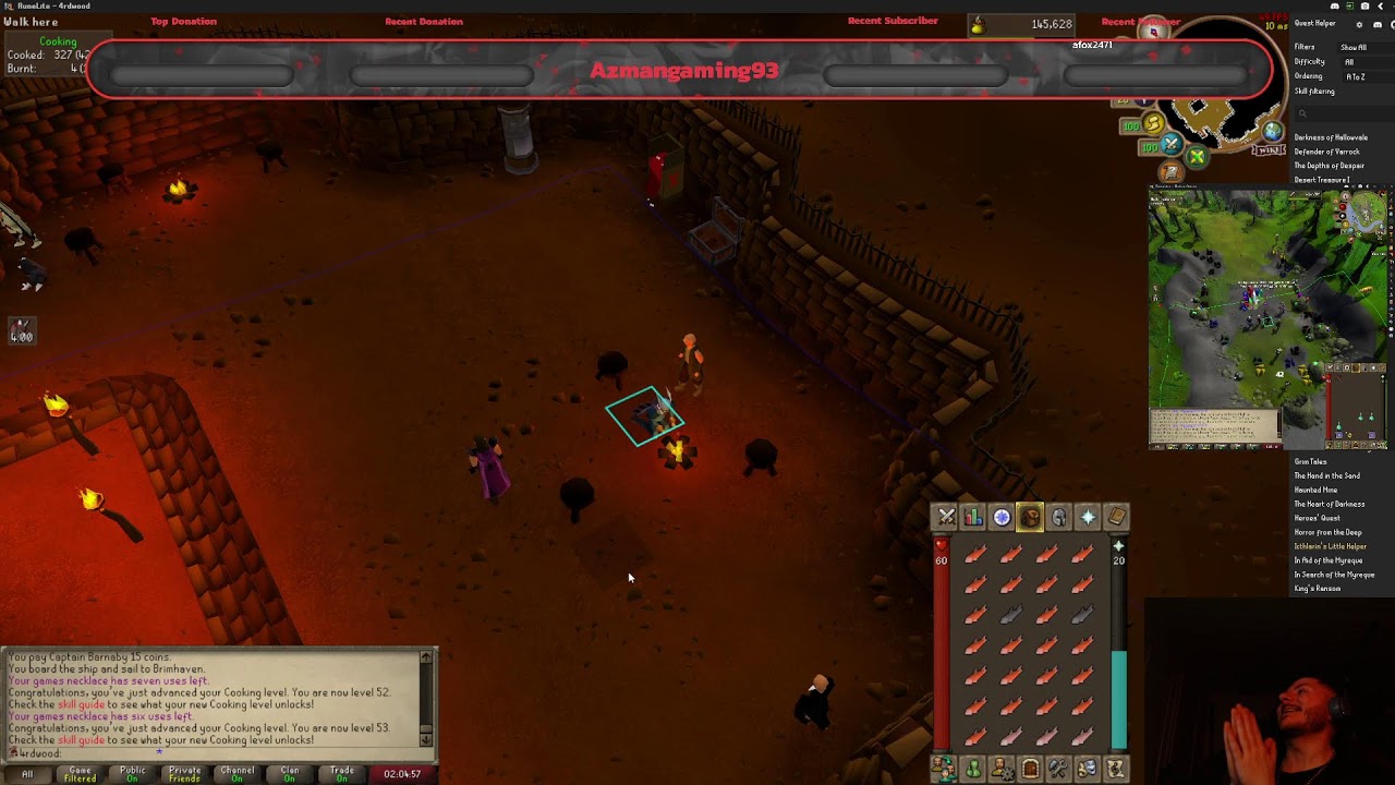 Can I Survive HCIM Questing? | OSRS Live DAY 17! HCIM OSRS!