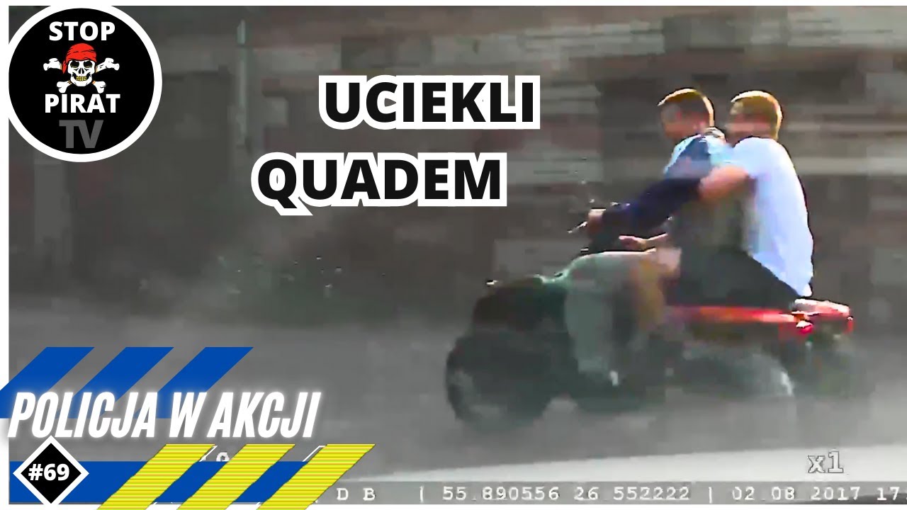 POLICJA W AKCJI #69 - Udana ucieczka quadem, pościg za 16-latkiem w BMW, piraci na podw&oacute;jnym gazie!