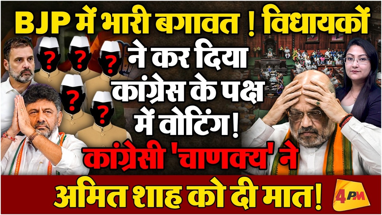 BJP विधायकों ने कर दिया कांग्रेस के पक्ष में वोटिंग! DK ने शाह को दी मात..