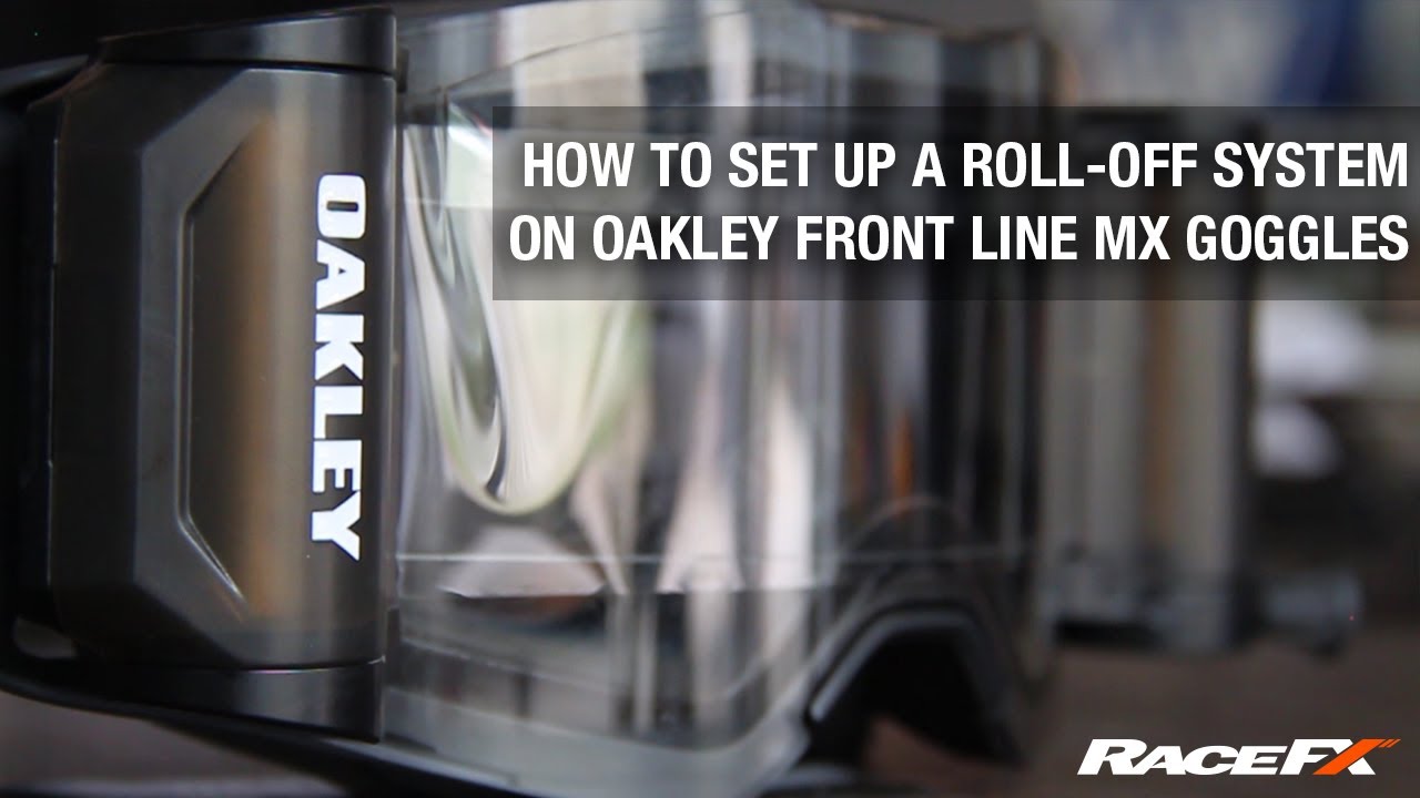 How to set up a roll-off system on Oakley Front Line MX Goggles | Race FX