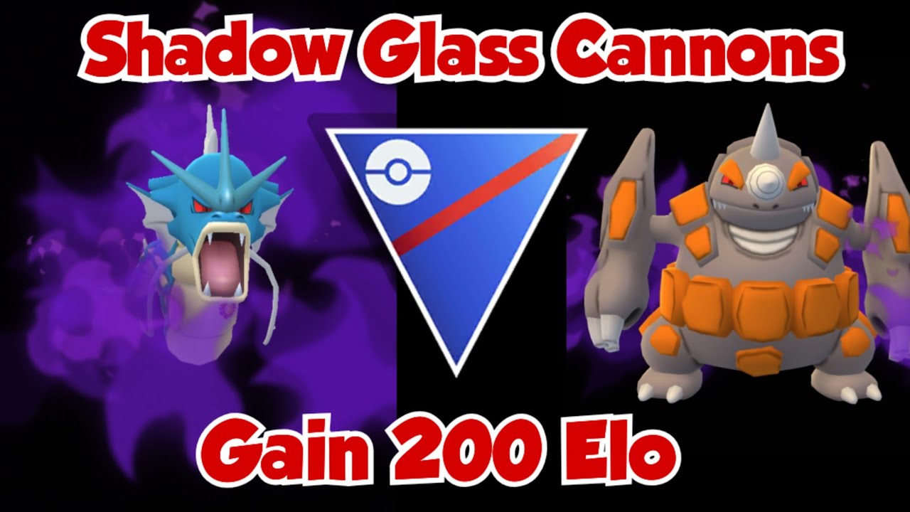 +200ELO *WIN QUICK* USING 3 X SHADOW GLASS CANNONS  Great League FT Scizor Rhyperior & Gyarados