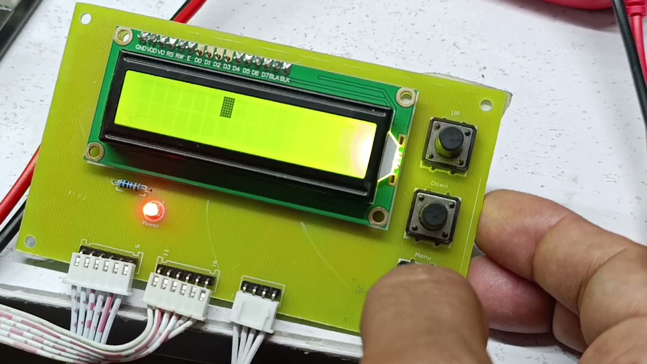 How to enter text in display of muxtronics STM SPWM inverter drive module