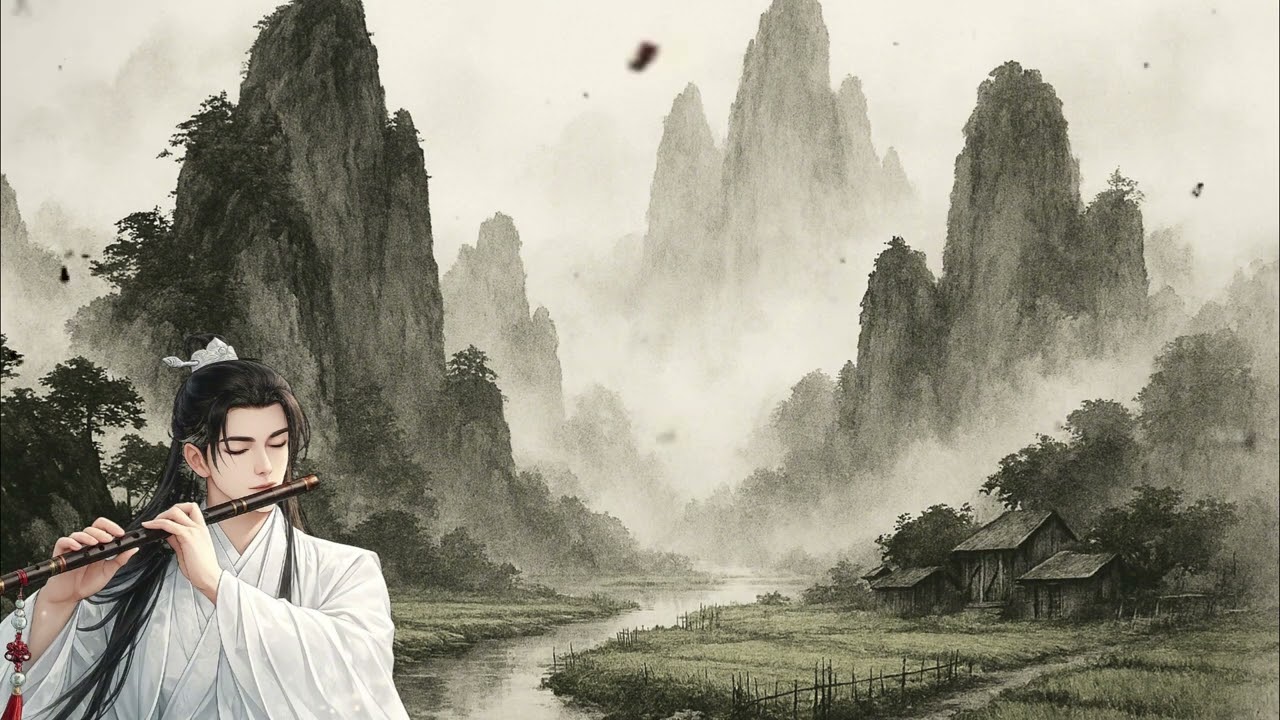 Bamboo Serenity-Acient chinese-Instrumental Flute & Guzheng | Deep Sleep & Morning Relaxation