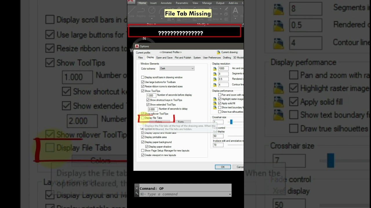 Вкладка &laquo;Файл&raquo; отсутствует 😱😱 в AutoCAD #shorts #autocad