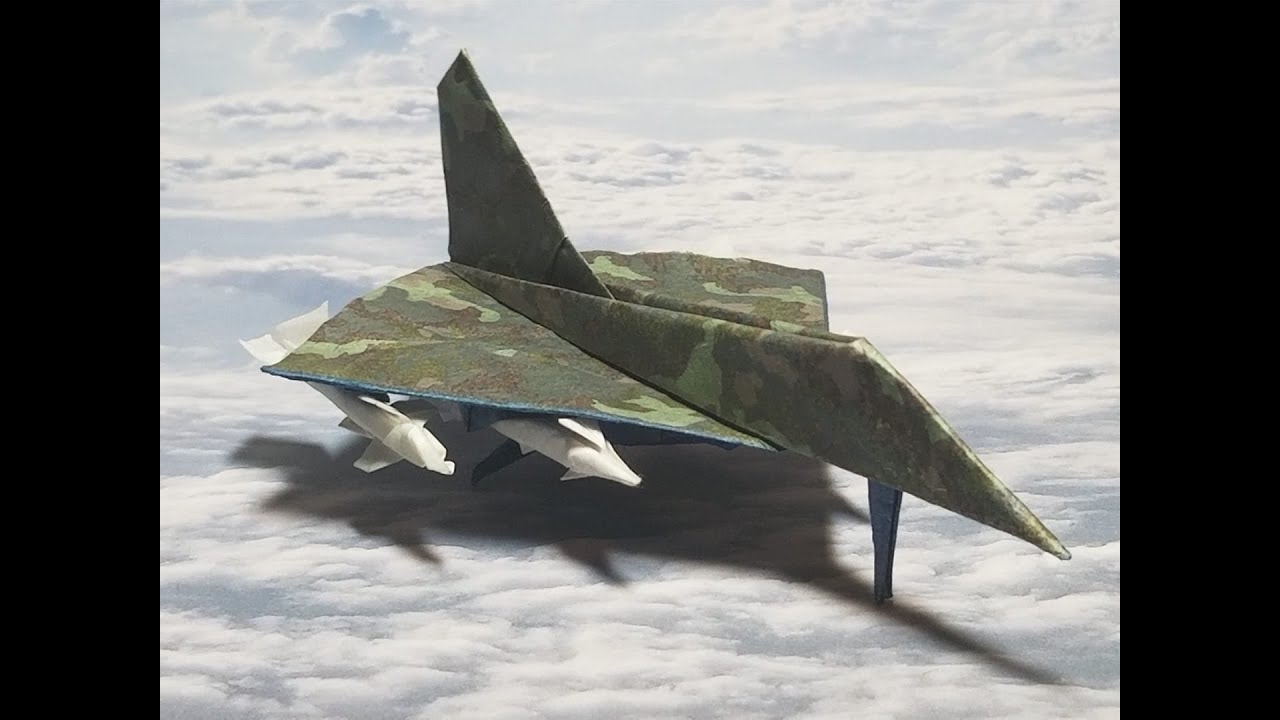 Origami Fighter jet ( Diamondback O) tutorial.