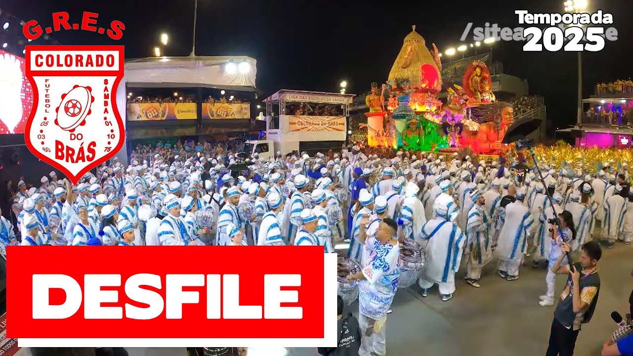 Colorado do Br&aacute;s 2025 | Bateria no desfile oficial | Samba ao vivo - #Desfile25