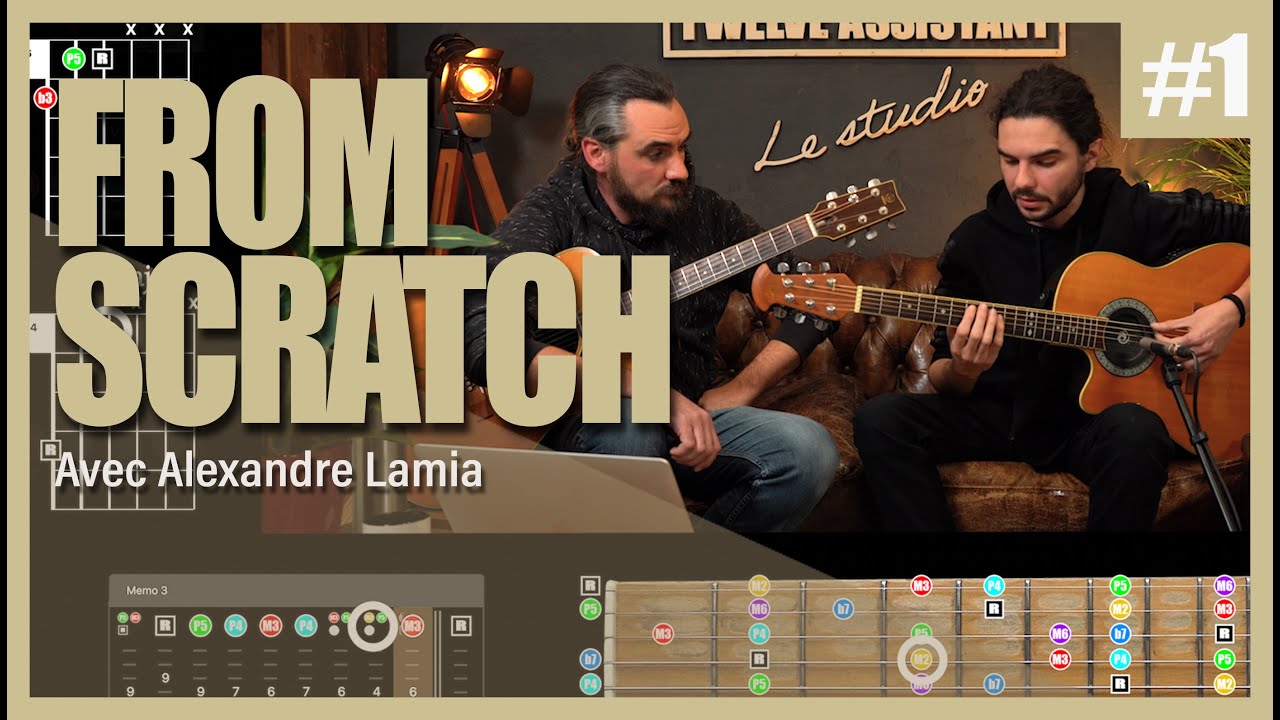 Il compose FROM SCATCH sur ma mélodie #1 @AlexLamia (Composition guitare)