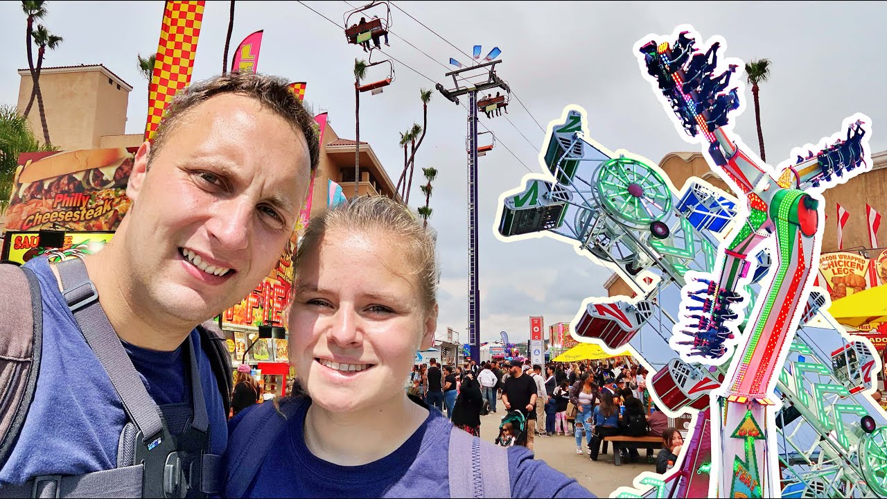 Heftige Kirmes Fahrgeschäfte in den USA! 😳 | San Diego County Fair 2023 | USA Tour 2023 #09