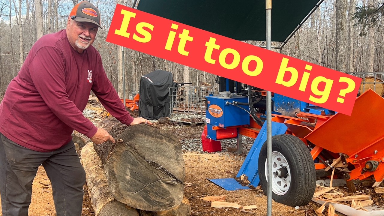 Eastonmade 22-28 справляется с большими деревянными древесиной.