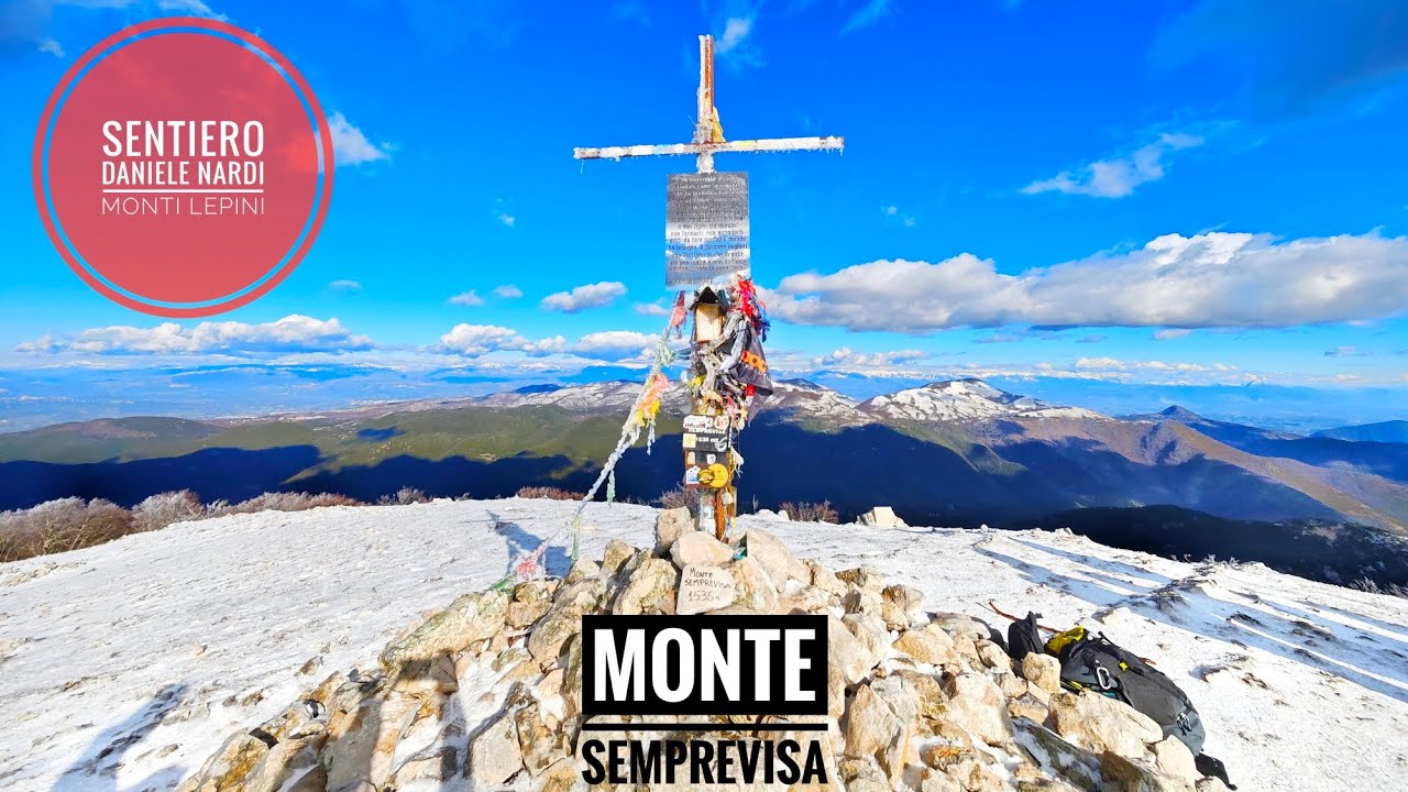 🏔️ MONTE SEMPREVISA dal sentiero Daniele Nardi - La magia della Dama Bianca sui MONTI LEPINI ❄️