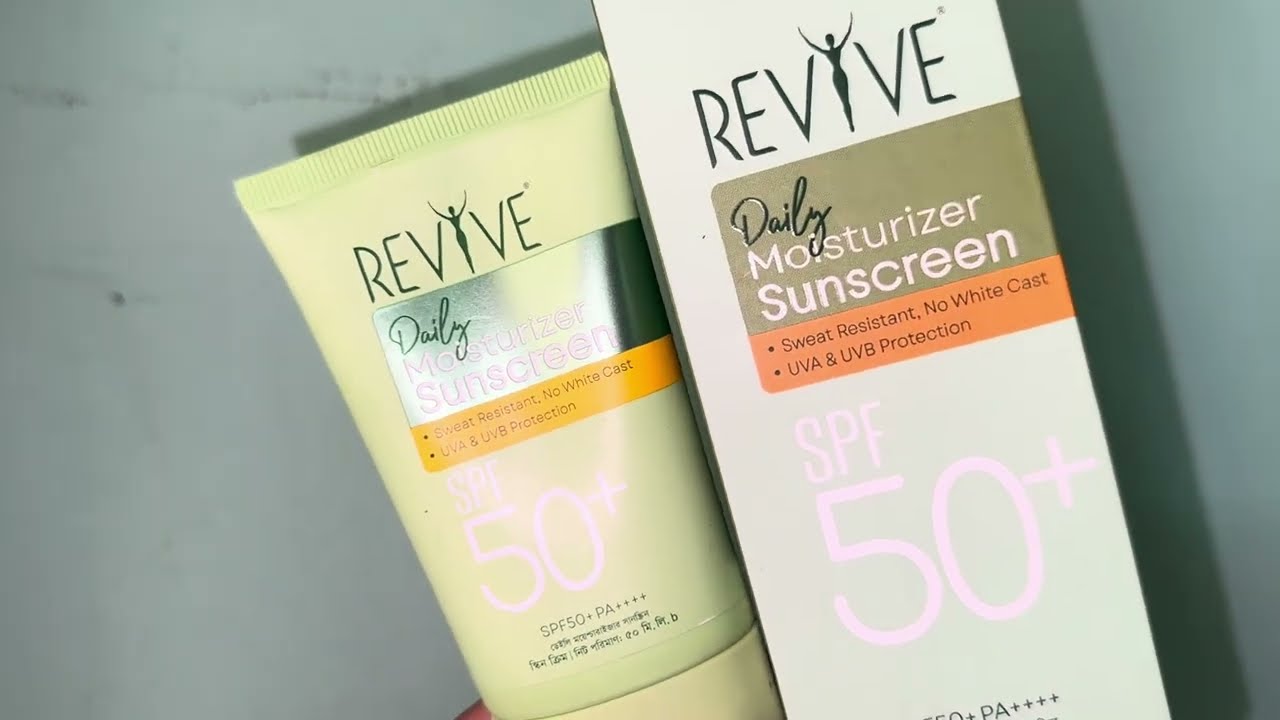 Revive daily moisturiser sunscreen spf 50 plus review 🌼